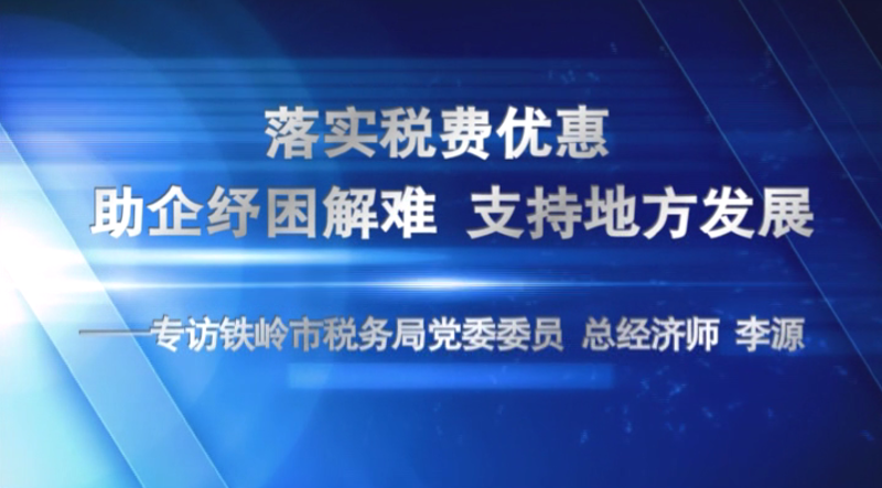 落实税费优惠 助企纾困解难 支持地方发展